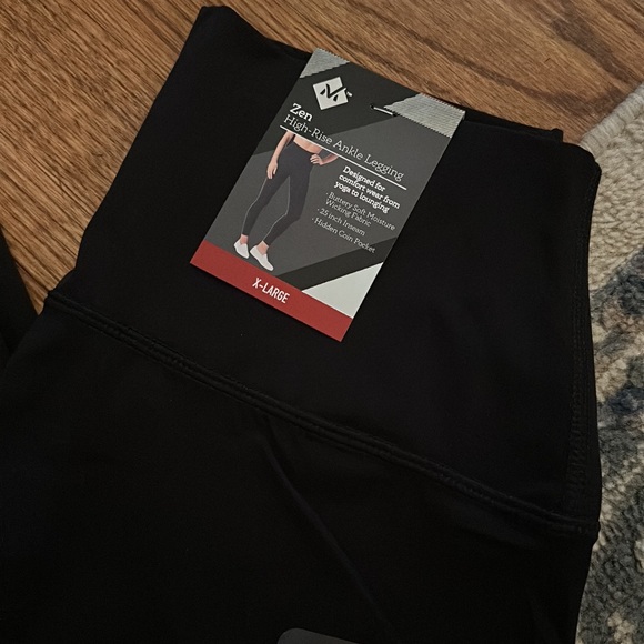 New woman’s xl leggings high rise zen leggings black - Picture 2 of 2